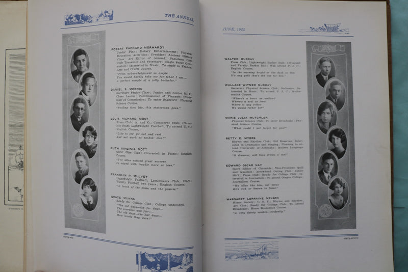 1925 THE ANNUAL PASADENA HIGH SCHOOL YEARBOOK - PASADENA, CA -SOFTCOVER- YB 3594