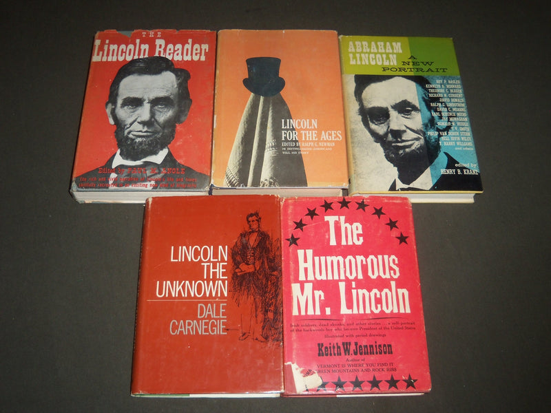 1947-1973 ABRAHAM LINCOLN HARDCOVER BOOKS LOT OF 5 - KD 3403
