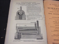1870 VAN NOSTRAND'S ECLECTIC ENGINEERING MAGAZINE LOT OF 10 ISSUES - WR 553