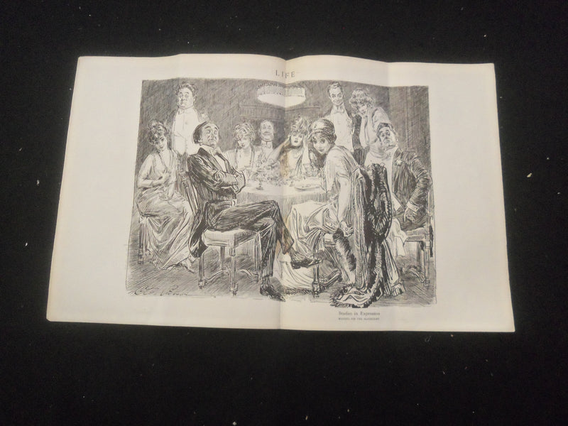1915 SEPTEMBER 9 LIFE MAGAZINE - OVERHEAD EXPENSE - L 761X