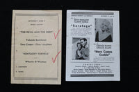 1935-1938 EDISON THEATRE MOVIE PROGRAMS - LOT OF 6 - K 1972