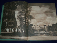1942 OREGANA UNIVERSITY OF EUGENE OREGON YEARBOOK - GREAT PHOTOS - YB 877