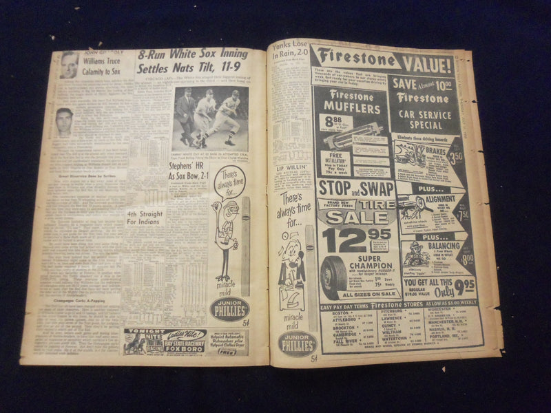 1958 JULY 31 BOSTON DAILY RECORD NEWSPAPER- $300K TAXES NETTED IN PROBE -NP 6369