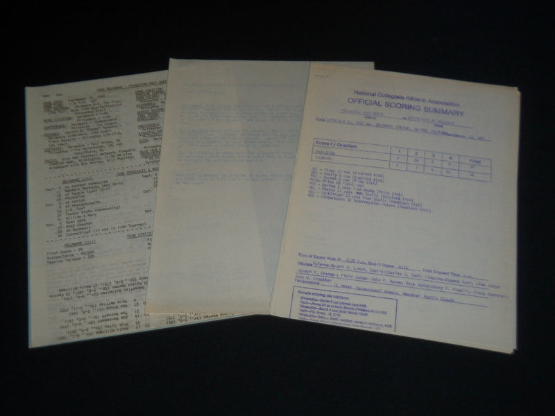 1982 SEPTEMBER 25 DELAWARE VS. PRINCETON FOOTBALL PROGRAM & MEDIA KIT - J 4136