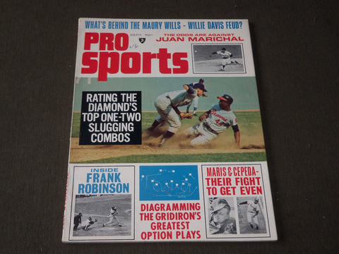 1967 SEPTEMBER PRO SPORTS MAGAZINE - ONE-TWO SLUGGING COMBOS - CW 859