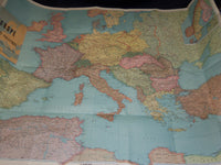 1939 EUROPE CARTE POLITIQUE FOLD-OUT MAP - K 38