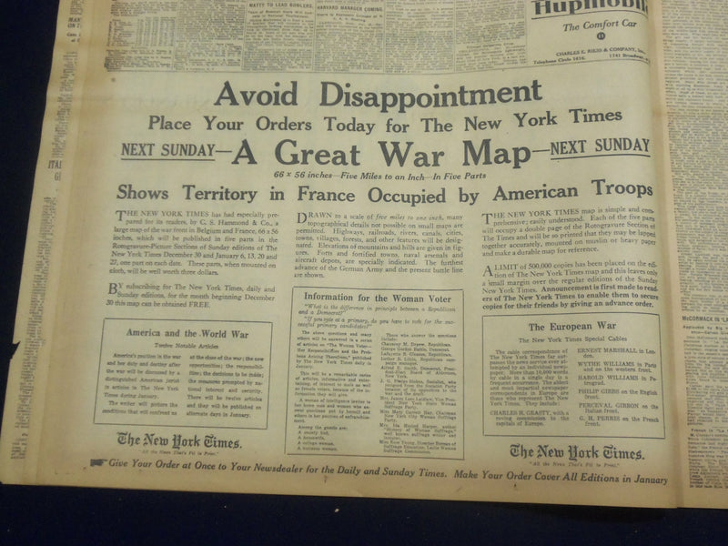 1917 DECEMBER 26 NEW YORK TIMES - GERMANS MURDER AMERICAN SENTRY - NT 8266