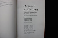 1987 AFRICAN CIVILIZATIONS HARDCOVER BOOK BY GRAHAM CONNAH - KD 9738