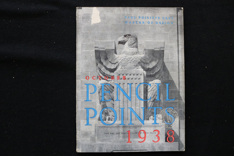 1938 OCTOBER PENCIL POINTS MAGAZINE - B 1126W
