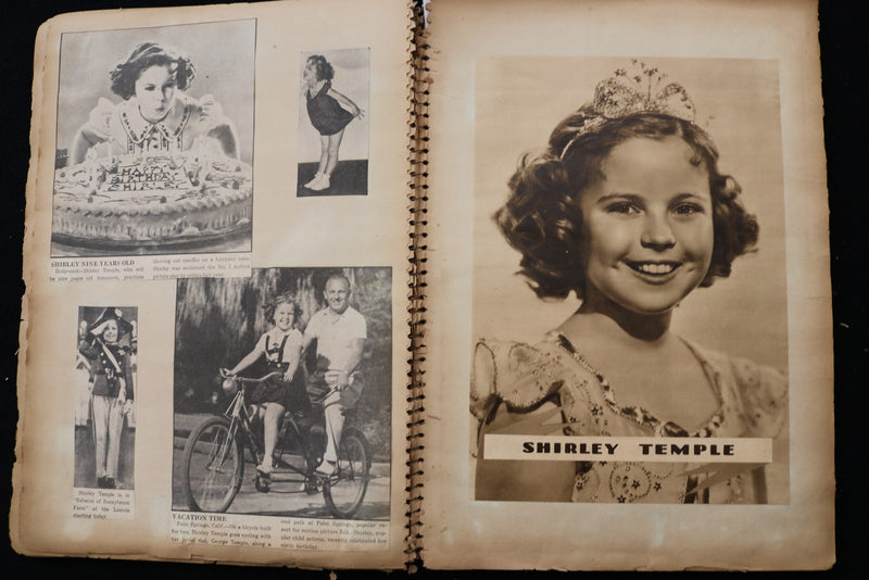 1930'S MOVIE STARS SCRAPBOOK - GINGER ROGERS - MYRNA LOY-DEANNA DURBIN - E 24887