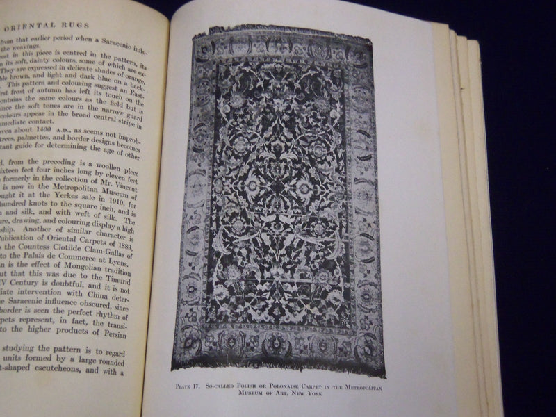 1937 ORIENTAL RUGS ANTIQUE & MODERN BOOK BY WALTER A. HANLEY NEW EDN - KD 3420