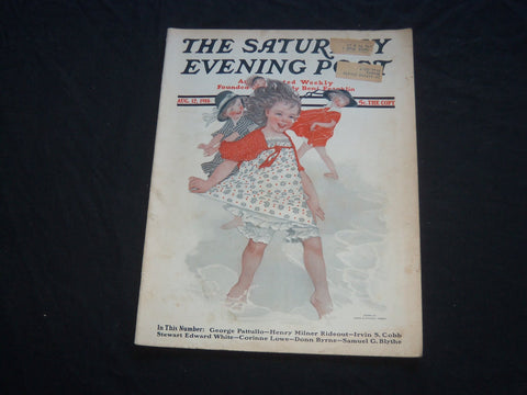 1916 AUGUST 12 THE SATURDAY EVENING POST MAGAZINE - ILLUSTRATED COVER - SP 739