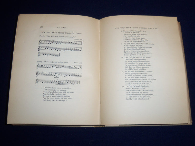 1921 BACH'S CHORALS PART 3 BOOK BY CHARLES SANFORD TERRY - CAMBRIDGE - KD 1417F