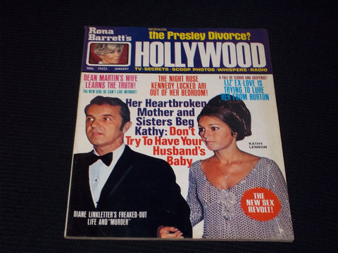 1970 JANUARY RONA BARRETT'S HOLLYWOOD MAGAZINE - KATHY LENNON COVER - E 12204