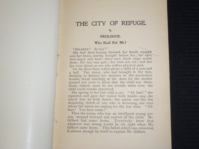 1896 THE CITY OF REFUGE A NOVEL BOOK BY SIR WALTER BESANT - KD 9428