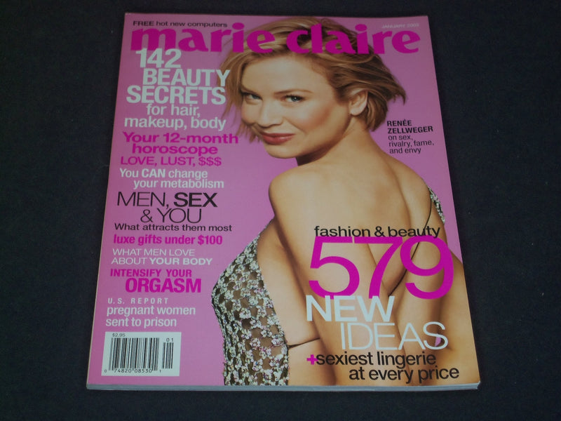 2003 JANUARY MARIE CLAIRE MAGAZINE - RENEE ZELLWEGER- SP 4588