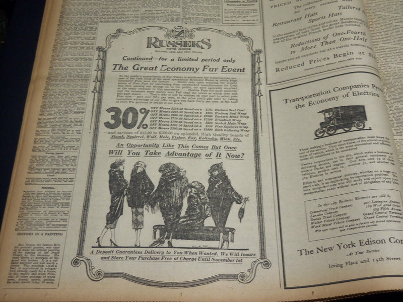 1920 MAY 26 NEW YORK TIMES NEWSPAPER - CARRANZA'S AIDS TELL OF MURDER - NT 8682