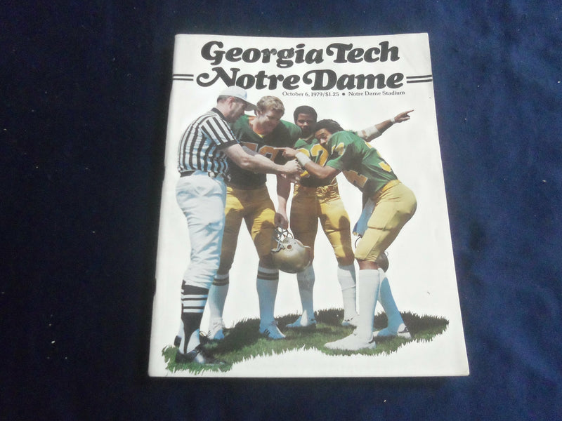 1979 OCTOBER 6 FOOTBALL PROGRAM - UNIV NOTRE DAME VS GEORGIA TECH - SP 1213D