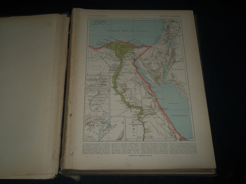 1933 HISTOIRE ET GEOGRAPHIE ATLAS GENERAL VIDAL LABLACHE PARIS FRANCE - KD 3027