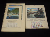 1953-1961 ADVERTISING CALENDARS LOT - 6 PIECES - O 3822