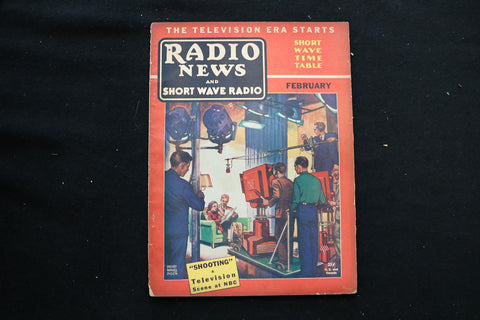 1937 FEB RADIO NEWS AND THE SHORT WAVE MAGAZINE - TV AT NBC COVER - E 10550