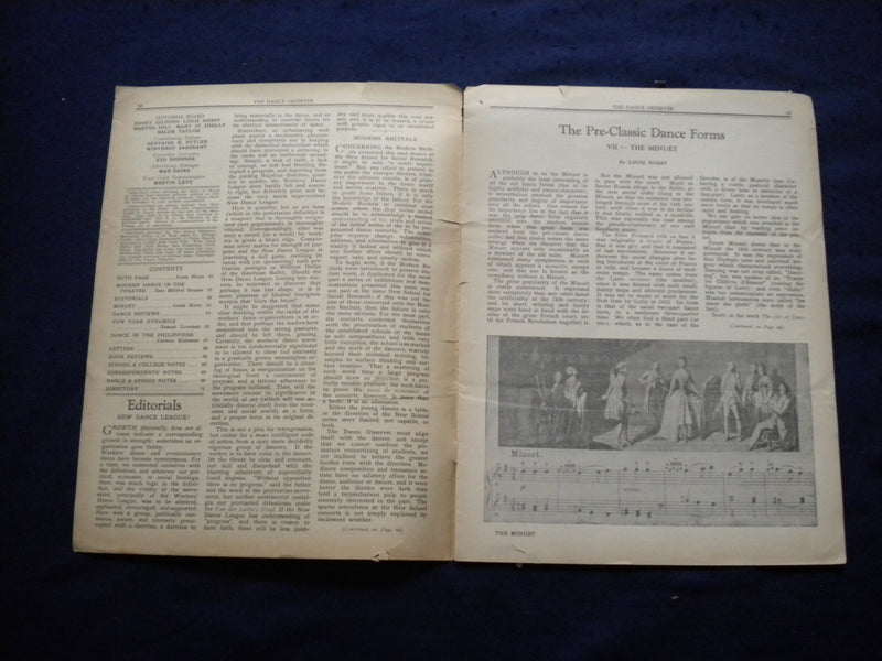 1935 SUMMER DANCE OBSERVER MAGAZINE - MODERN DANCE IN THE THEATRE - J 8311