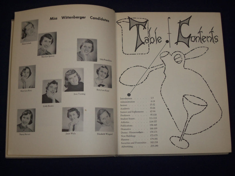 1953 WITTENBERGEN WITTENBERG OHIO COLLEGE YEARBOOK - GREAT PHOTOS - YB 146