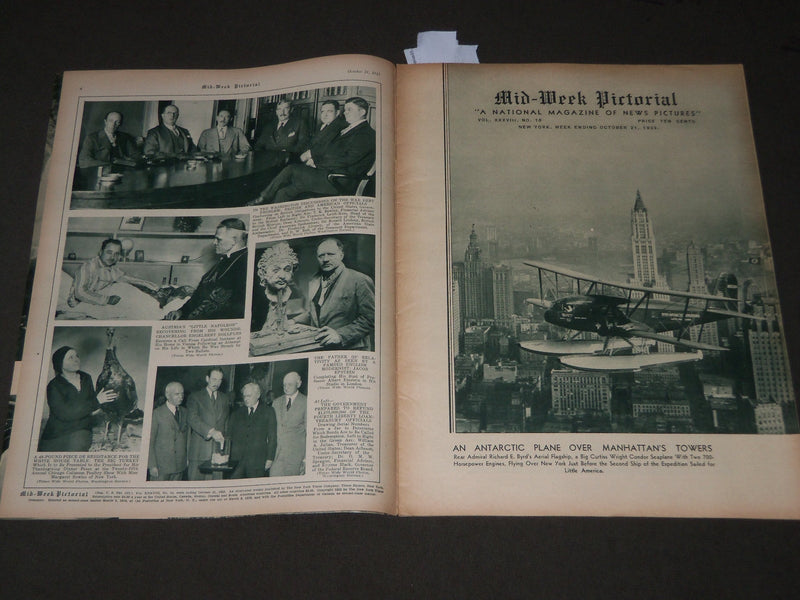 1933 OCTOBER 21 MID-WEEK PICTORIAL MAGAZINE SECTION - GRIDIRON SUPREMECY- J 3225