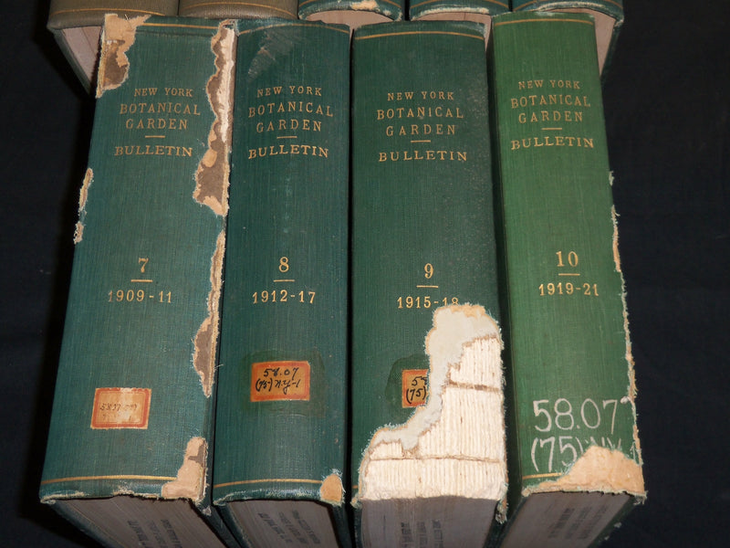 1901-1921 NEW YORK BOTANICAL GARDEN BULLETIN BOUND VOLUME LOT OF 9 - KD 5K
