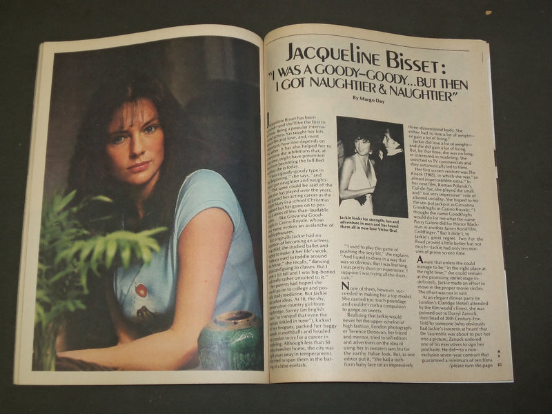1977 OCTOBER MOTION PICTURE MAGAZINE - JACQUELINE BISSET COVER - M 269