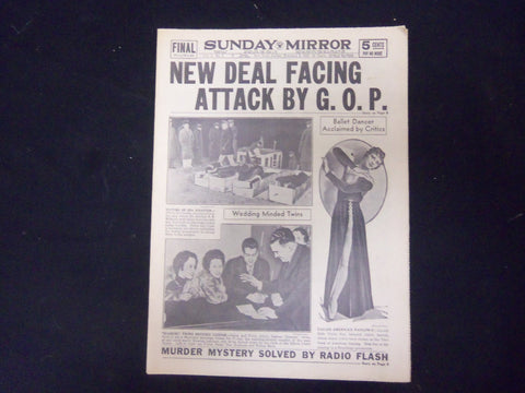 1935 FEBRUARY 3 NEW YORK SUNDAY MIRROR-NEW DEAL FACING ATTACK BY G.O.P.- NP 2250