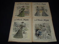 1905 LA VRAIE MODE FRENCH FASHION MAGAZINE LOT OF 10 ISSUES - O 3442I