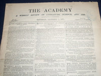 1877 THE ACADEMY WEEKLY REVIEW OF LITERATURE LOT OF 25 ISSUES - LONDON - O 2225
