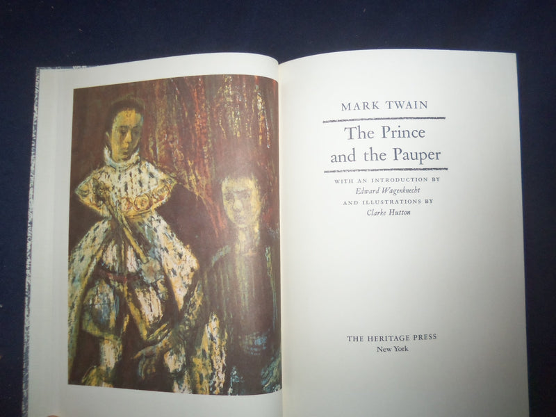 1964 THE PRINCE AND THE PAUPER HARDCOVER BOOK BY TWAIN - HERITAGE PRESS- KD 8165
