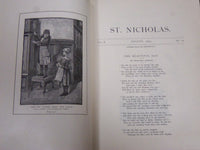 1883 ST. NICHOLAS MONTHLY MAGAZINE LOT OF 8 ISSUES - NICE ILLUS. & ADS - WR 1082