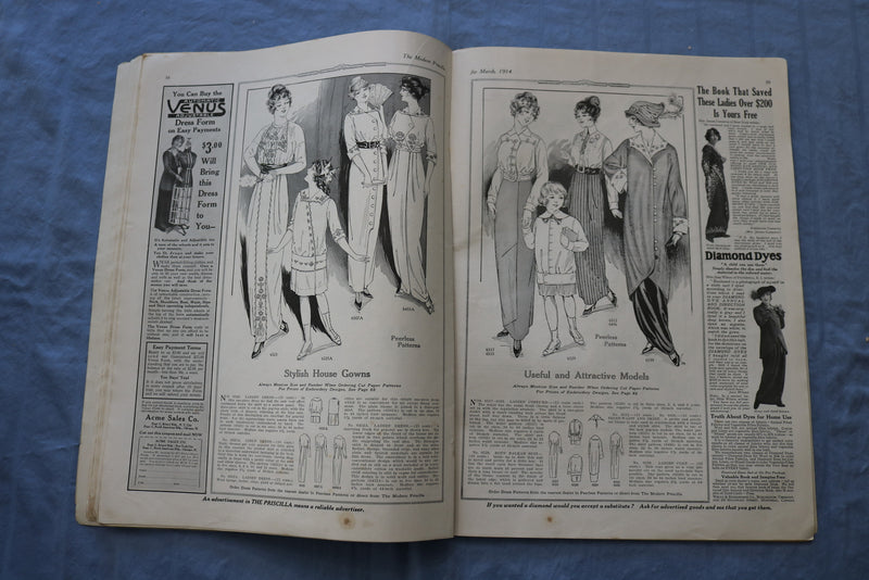 1914 MARCH THE MODERN PRISCILLA MAGAZINE - SPRING FASHION NUMBER - SP 4782J