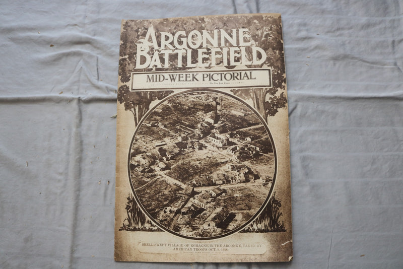 1919 JULY 10 MID-WEEK PICTORIAL MAGAZINE SECTION - ARGONNE BATTLEFIELD - NP 9262