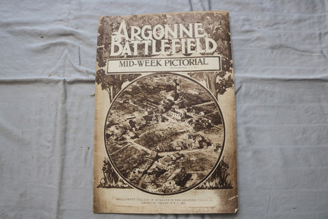 1919 JULY 10 MID-WEEK PICTORIAL MAGAZINE SECTION - ARGONNE BATTLEFIELD - NP 9262