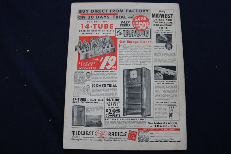 1940 FEBRUARY 9 RADIO GUIDE MAGAZINE - PEGGY YOUNG COVER - E 9233