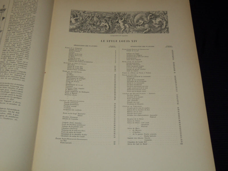 1912 LE STYLE LOUIS XIV D'ARCHITECTURE FRENCH VOLUME BY PLANAT & RUMBLER - #31