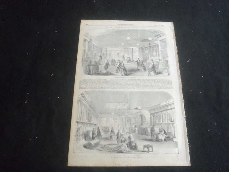 1853 NOVEMBER 12 ILLUSTRATED NEWS MAGAZINE - FIREMAN'S CELEBRATION - B 5531X