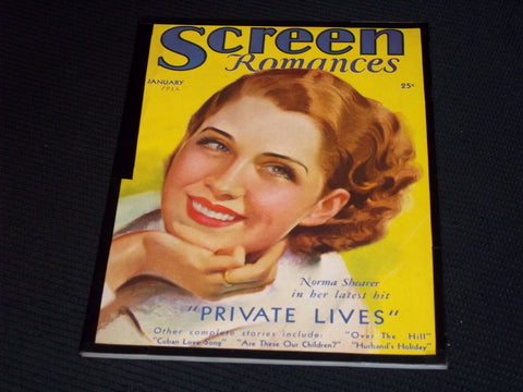 1932 JANUARY SCREEN ROMANCES MAGAZINE - NORMA SHEARER COVER - E 16564