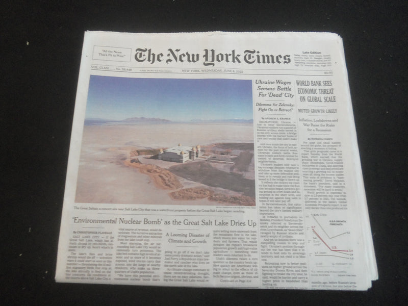 2022 JUNE 8 NEW YORK TIMES - UKRAINE WAGES SEESAW BATTLE FOR 'DEAD' CITY