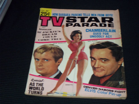 1965 JULY TV STAR PARADE MAGAZINE - ANNETTE-MAN FROM UNCLE FRONT COVER - E 13257