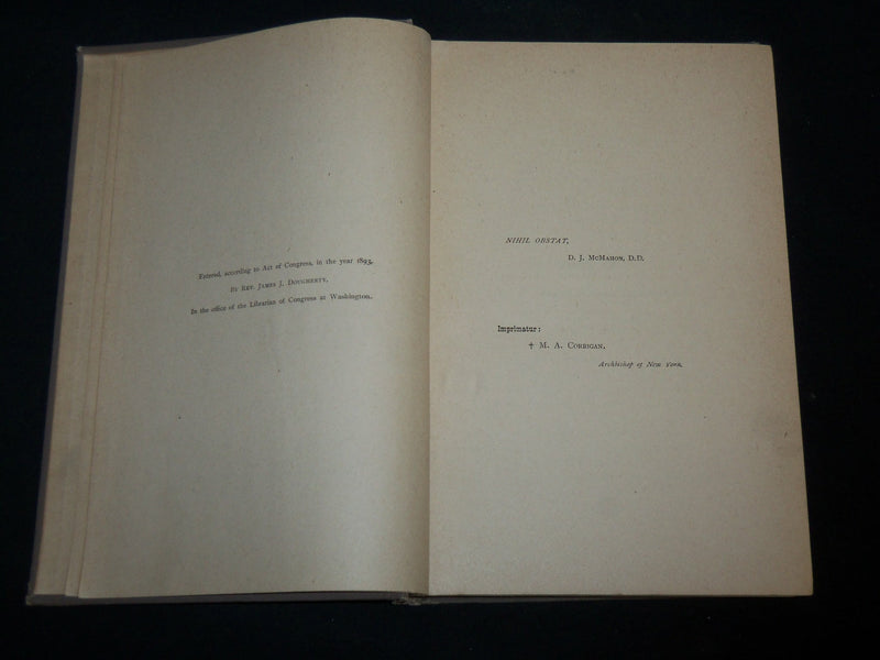 1894 THE ALETHEIA HARDCOVER BOOK OF REV. PISE - BY REV. JAMES DOUGHERTY- KD 6652