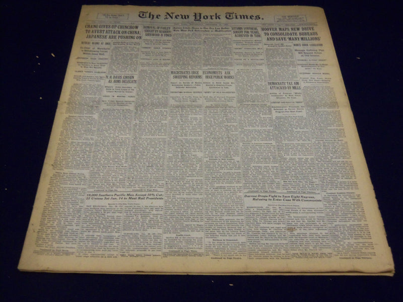 1931 DECEMBER 30 NEW YORK TIMES - VITAMIN SYNTHESIS ACHIEVED IN TUBE - NT 2216
