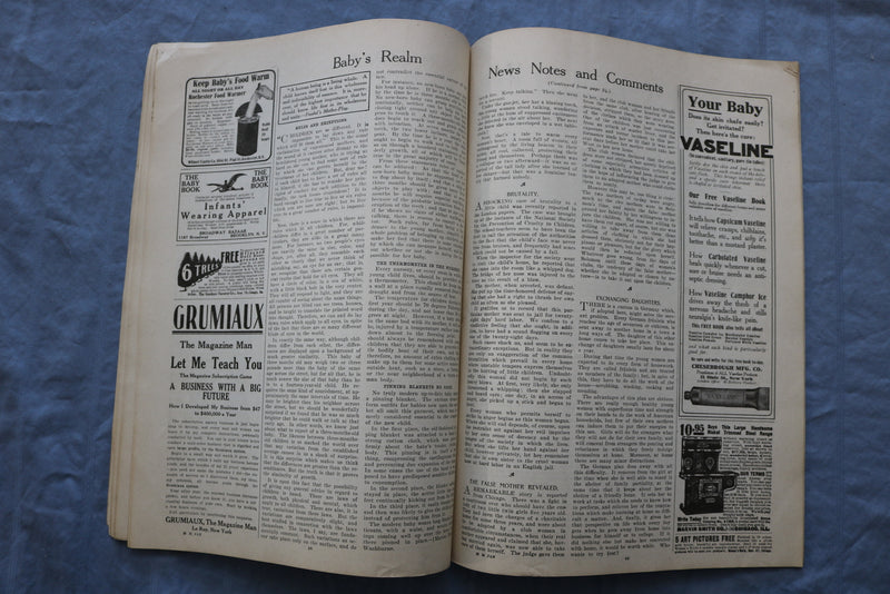 1909 JANUARY THE MOTHER'S MAGAZINE - GREAT ILLUSTRATIONS & STORIES - ST 1000I