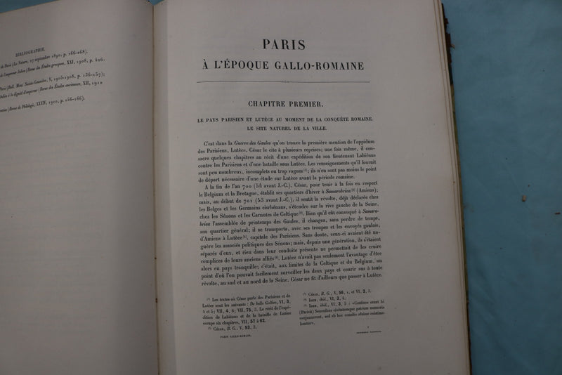 1912 PARIS A L'EPOQUE GALLO-ROMAINE HARDCOVER BOOK - KD 9713