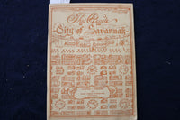 1950 CITY OF SAVANNAH GUIDE BOOK - MAP - K 1392
