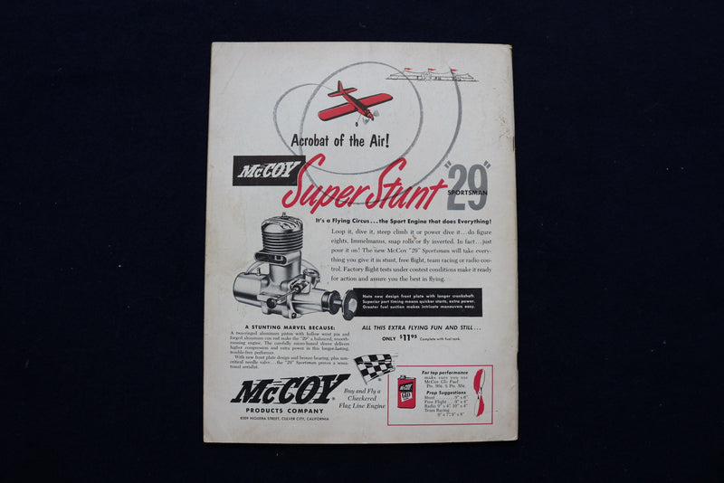 1954 AUGUST MODEL AIRPLANE NEWS MAGAZINE - BOEING F4B-1 COVER - E 11511